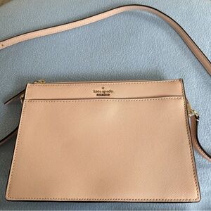 Kate Spade Pink Crossbody Bag with Gold Hardware